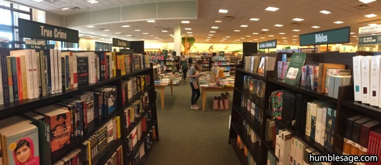 barnes noble sections